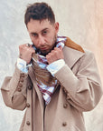 OBELISK - "NAPOLEON" Melton Coat in Beige