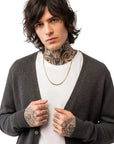 PURE CASHMERE NYC - "V Neck Cardigan" in Graphite