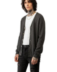 PURE CASHMERE NYC - "V Neck Cardigan" in Graphite