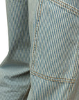 ROAD to NOWHERE - "CODY" Japanese Railroad Stripe Jacket in Powder Blue