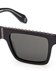 Christian Louboutin - "ROLLER" Sunglasses in Shiny black - LB0023 01A