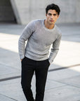 Richmond X - "GANSUR" Metallic Knit Crew Neck Sweater