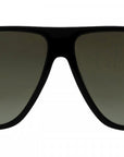 Tom Ford - "GUILLAUME" Aviator Sunglasses in Shiny Black Frames with Green Gradient Lenses