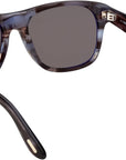 Tom Ford - "MARLON-02" Havana Frames with Smoke Lenses FT1284 56A