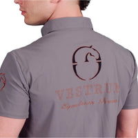 VESTRUM - "ASTI" S/S Shirt in Dark Grey and Copper Red