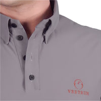 VESTRUM - "ASTI" S/S Shirt in Dark Grey and Copper Red