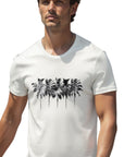 VESTIGE - "ROW OF PALMS" T-Shirt in White