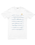 VESTIGE - "PAINTED WAVES" T-Shirt in White