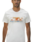 VESTIGE - "SUNSET PALMS" T-Shirt in Off White