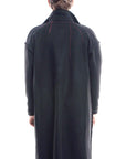 ZHANNAONA - Men's "AREN" Lana Wool Coat in Black