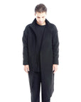 ZHANNAONA - Men's "AREN" Lana Wool Coat in Black