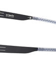 ic! berlin - "FLEXARBON FLX_S05" in Raw Night / Shiny Graphite frame with Quicksilver lenses