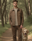 ROAD to NOWHERE - "CAMERON" Japanese Flannel Overshirt in Autumn Shadow