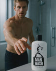 MAN STUFF - "MAN WASH" Shampoo & Body Wash in One - 8oz