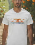 VESTIGE - "SUNSET PALMS" T-Shirt in Off White