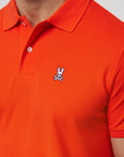 Men's PSYCHO BUNNY - "POLO SHIRT" in Tigerlily Orange