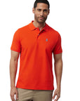 Men's PSYCHO BUNNY - "POLO SHIRT" in Tigerlily Orange