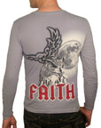 Men's FAITH CONNEXION - "MOON LIGHT" Long Sleeve Shirt with Red Crystal Accents
