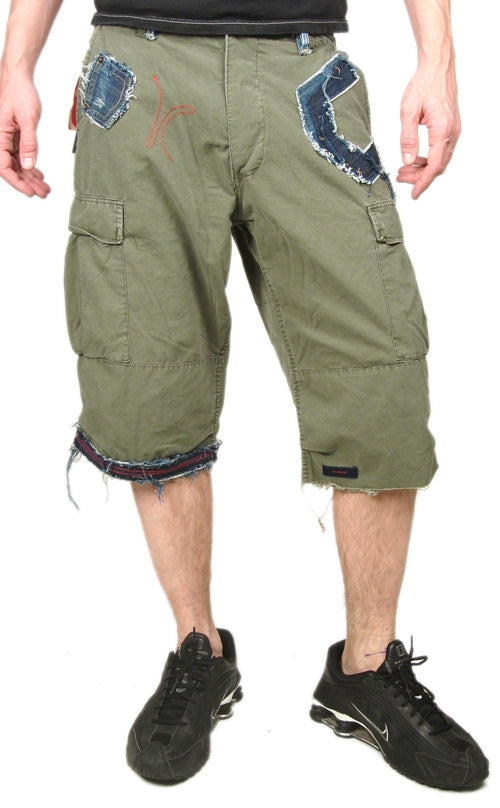 Men&#39;s KUNNA - &quot;CARGO SHORTS&quot; in Army Green