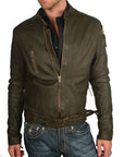 Men's DeHoghton - "MOTORCYCLE" Leather Jacket