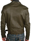 Men's DeHoghton - "MOTORCYCLE" Leather Jacket
