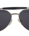 BERYLL - "WAYNE" Sunglasses with Silver Frames and Smoke Lenses