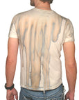Men's John Richmond - "SANTO" Hand Dyed Embroidered T-Shirt