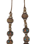 TOLTEC GYPSY - "BENIN" Burmese Coin and Prayer Bead Necklace