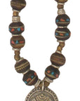 TOLTEC GYPSY - "BENIN" Burmese Coin and Prayer Bead Necklace