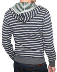 Men's RA-RE - "RASET" Stripped Hooded Sweater
