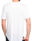 Men's Marcelo Pequeno - "RAGLAN" Short Sleeve V-Neck in White