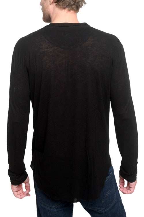 Men&#39;s Marcelo Pequeno - &quot;UNION JACK&quot; Long Sleeved Shirt in Black