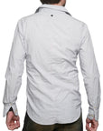 Men's RA-RE - "AMANTIA" Blue and White Micro Striped Shirt