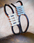 Coco & Om - "ENGLISH COTTAGE FENCE" Bracelet with Enamel Inlay