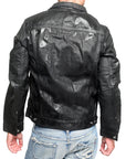 Men's PROSPECTIVE FLOW - "ISOROKU" Denim Jacket in Black Wax Wash