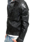 Men's PROSPECTIVE FLOW - "ISOROKU" Denim Jacket in Black Wax Wash