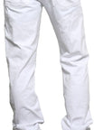 Men's ROCKSTAR sushi - "5 POCKET" Straight Leg Jeans in White