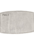 Anton - ABSTRACT Leather COVID MASK in Light Grey