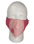 Anton -PYTHON and Leather COVID MASK in PINK