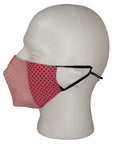 Anton -PYTHON and Leather COVID MASK in PINK