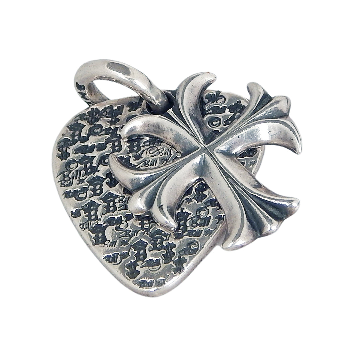 Bill Wall - &quot;CROSS and GUITAR PICK&quot; Pendant in Sterling Silver