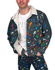 DAMIAN ELWES - "Number 58" - Hand Painted Denim Jacket by Damian Elwes