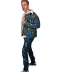 DAMIAN ELWES - "Number 58" - Hand Painted Denim Jacket by Damian Elwes