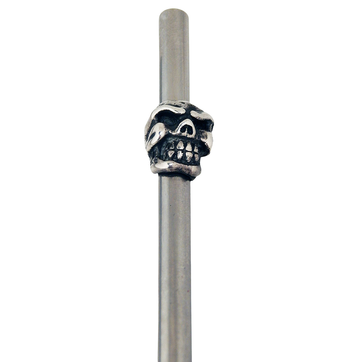 DOUBLE CROSS Home - &quot;CHOMPS STRAW&quot; with Silver Skull Accent