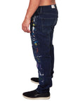 DAMIAN ELWES - "Number 35" - Hand Painted Jeans by Damian Elwes