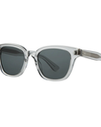 Garrett Leight - "BROADWAY" Sunglasses with "LLG" Frames and Semi-Flat Smoke Blue Lenses
