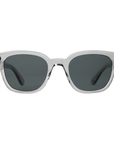 Garrett Leight - "BROADWAY" Sunglasses with "LLG" Frames and Semi-Flat Smoke Blue Lenses