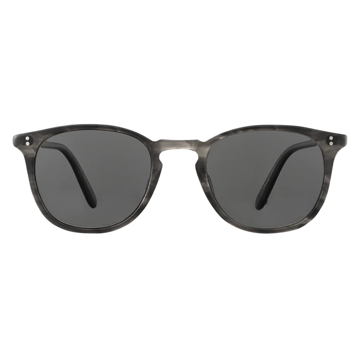 Garrett Leight - &quot;KINNEY&quot; Sunglasses in G.I. Tortoise Frames and Grey Polarized Lenses