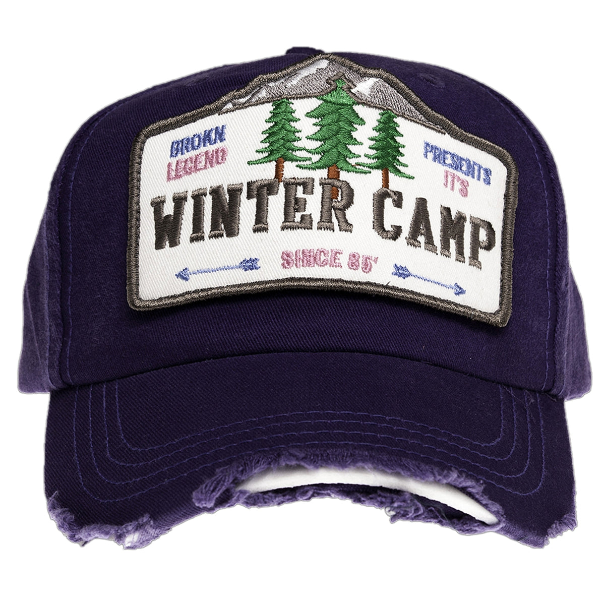 BROKN LEGEND - &quot;WINTER CAMP&quot; Hat in Dark Purple