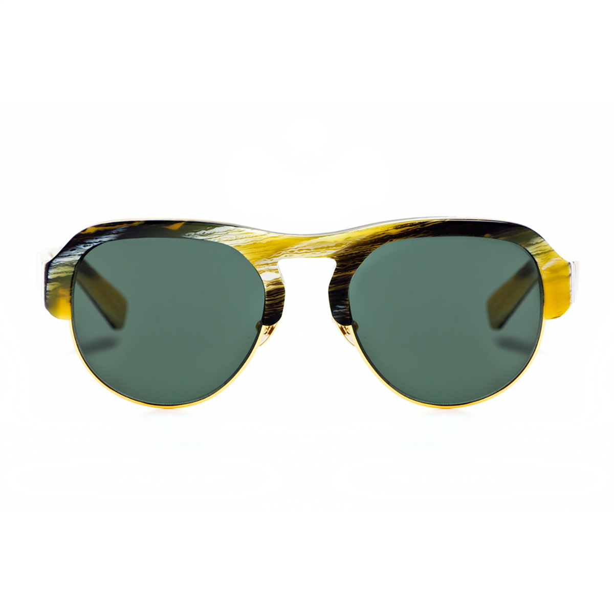 HADID - "NOMAD" Sunglasses in Horn and Gold